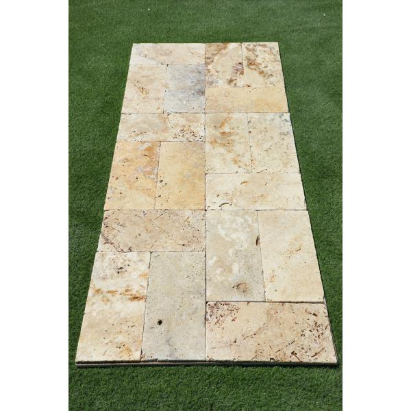 Rustic Light Mix Travertine Tiles Standard?20 x 40 x 1,2 cm