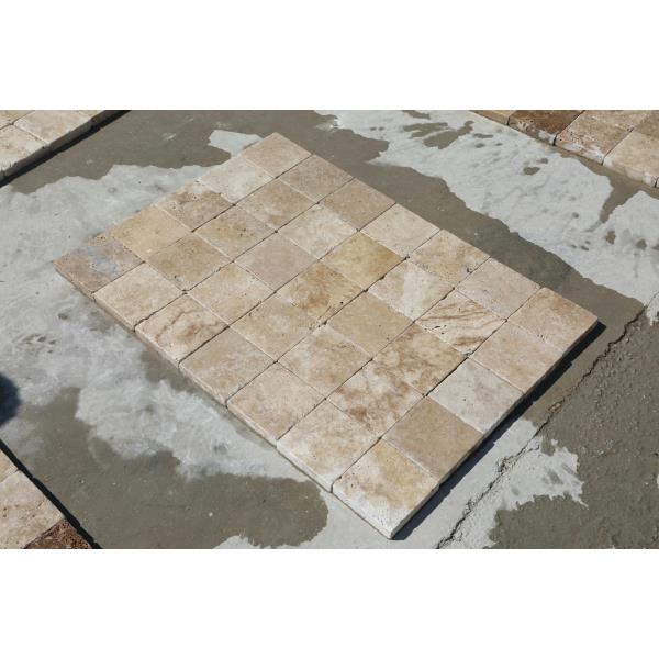 Caramel Light Travertine Pavers Premium