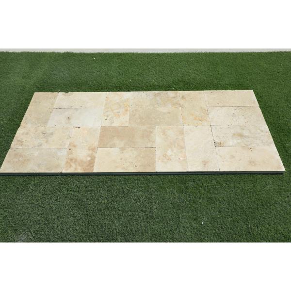 Antique Light Mix Travertine Tiles Premium?20 x 40 x 1,2 cm