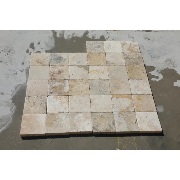 Antique Light Mix Travertine Pavers Premium